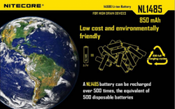 large BATTERY NITECORE NL1485 BALIDIVESHOP 6